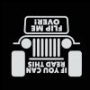 Jeep If you can read this flip me over Decal Sticker