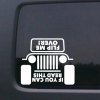 Jeep If you can read this flip me over Jeep - Jeep Wrangler Decals