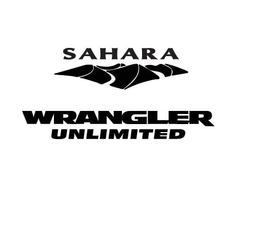 Jeep Wrangler Unlimited Sahara Stickers