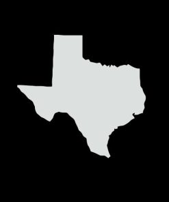 Texas State Silhouette Vinyl Decal Stickers