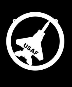 USAF Round Vinyl Decal Sticker