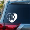 Gay lesbian Pride LGBT heart Window Decal Sticker