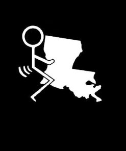 Fuck Louisiana State Vinyl Decal Stickers
