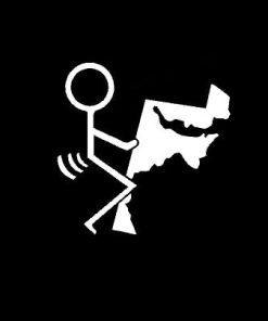 Fuck Maryland State Vinyl Decal Stickers