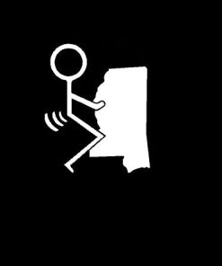 Fuck Mississippi State Vinyl Decal Stickers