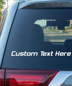 custom text window decal sticker