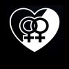 Gay lesbian Pride LGBT heart Vinyl Decal Stickers