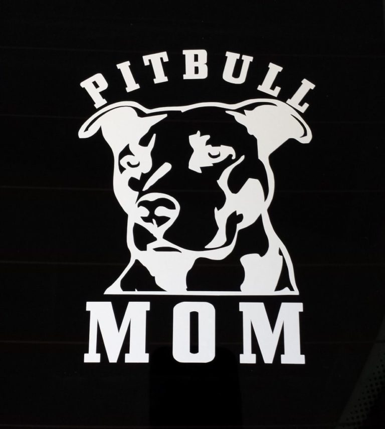 Download Pitbull Pit Bull MOM Decal - Dog Stickers