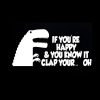 T-rex If your happy and you know it Vinyl Decal Stickers