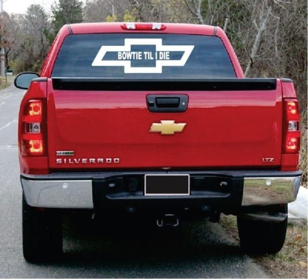 Chevrolet Chevy Bowtie till I die Window Decal Sticker