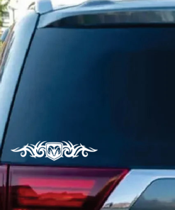 Dodge Ram Tribal Rear Banner - Dodge Decal Sticker