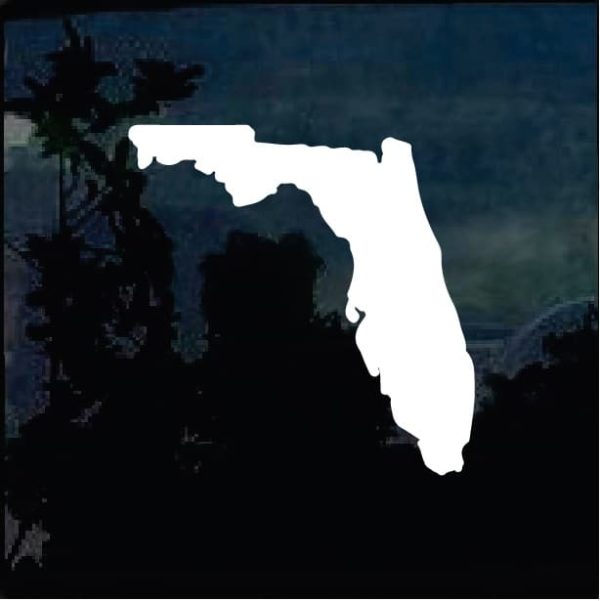 Florida State Silhouette Vinyl Decal Stickers