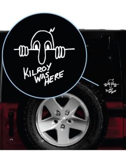 Kilroy was here jeep window decal sticker 1