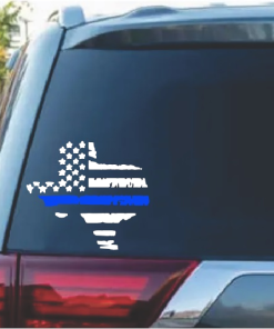Texas Back the Blue window decal Sticker