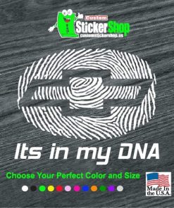 chevy its in my dna chevrolet fingerprint decal sticker