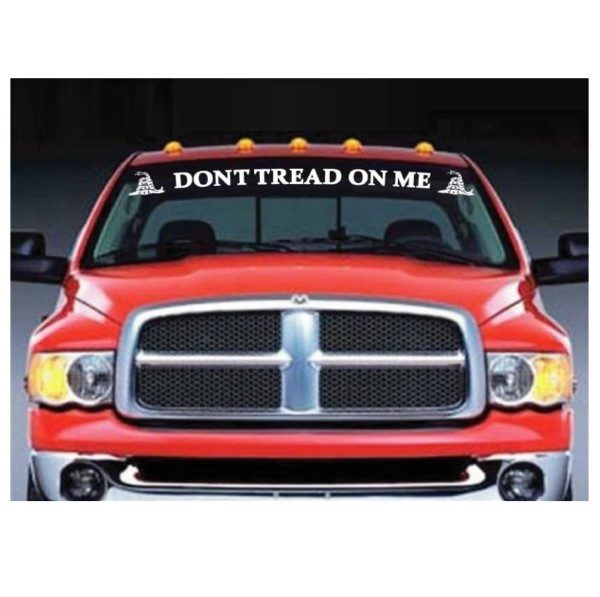 Don't tread on me windshield banner