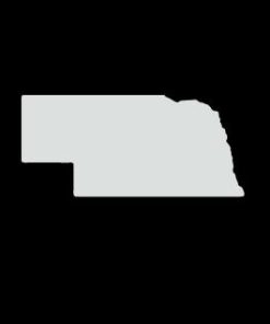 Nebraska State Silhouette Vinyl Decal Stickers