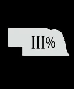 Nebraska 3 percenter Vinyl Decal Stickers