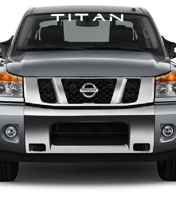 Vinyl Windshield Banner Decal Stickers Fits Nissan Titan ...