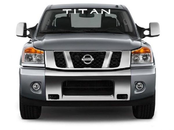 Vinyl Windshield Banner Decal Stickers Fits Nissan Titan