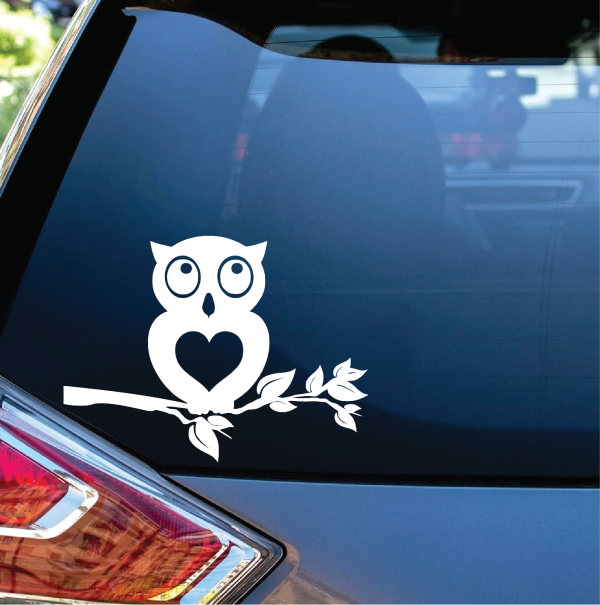 Owl Owls A2 window decal Sticker