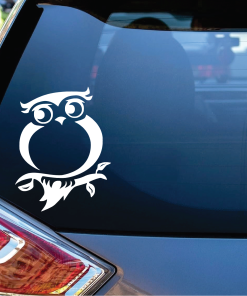 Owl Owls a3 window decal Sticker