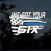 We got your six 6ix 2 color Window Decal Sticker Support your local LEO