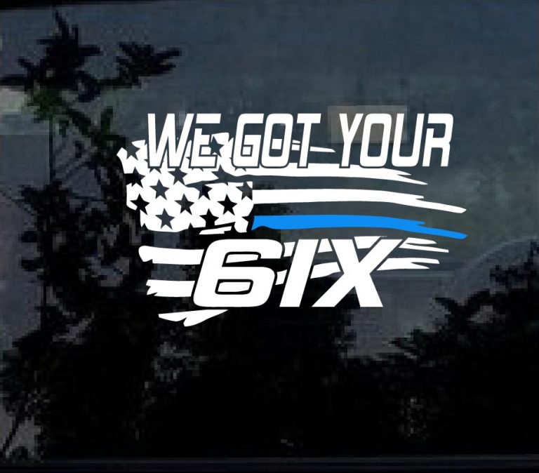 We got your six 6ix 2 color Window Decal Sticker