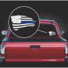 Blue lives Matter Weathered American Flag Decal Sticker