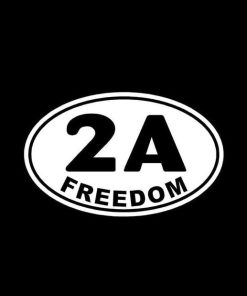 2nd Amendment Freedom Oval 2A Vinyl Decal Stickers