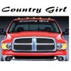 Country Girl Windshield Banner Decal Stickers