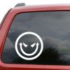 Evil Smiley Face Vinyl Decal Stickers
