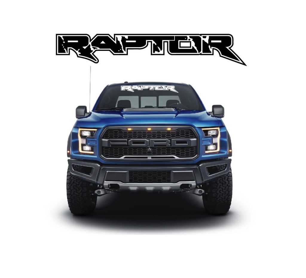 Ford Raptor Vinyl Windshield Banner Decal Stickers