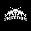 Punisher Freedom Crossed Ar Vinyl Decal Stickers