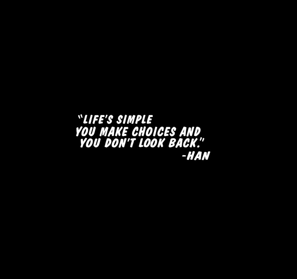 Life is Simple Han Quote Vinyl Decal Stickers