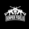 Punisher Semper Fidelis Crossed Ar Vinyl Decal Stickers