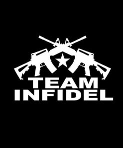 Punisher Team Infidel Crossed Ar Vinyl Decal Stickers