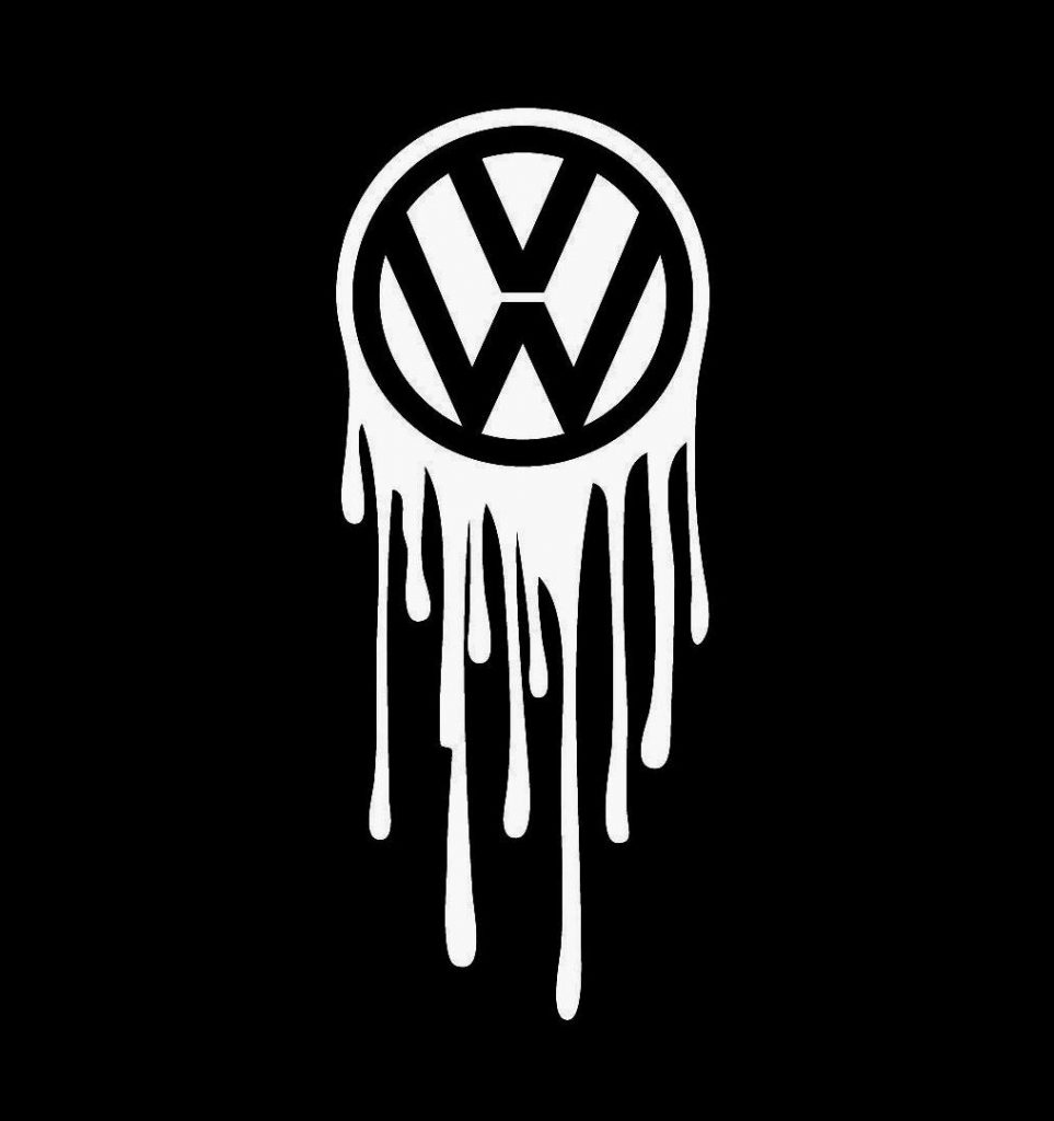 Vw Volkswagen Drip Window Decal Sticker For Cars And Trucks Custom Made In The Usa Fast Shipping 