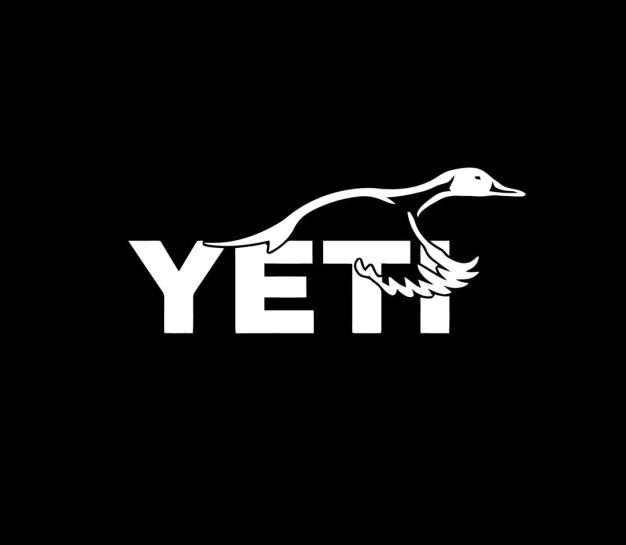 Yeti fish Decal Sticker For Cars and Trucks For Cars and Trucks