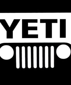 Yeti Jeep Vinyl Decal Sticker