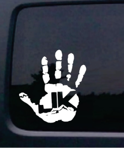 Jeep Wave Hand JK Jeep - Jeep Wrangler Decals