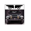 jeep yj angry headlights decal sticker