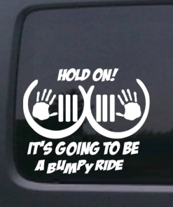 Jeep Boobie Bouncer Hang On Jeep - Jeep Wrangler Decals