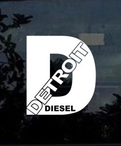 detroit diesel window decal sticker