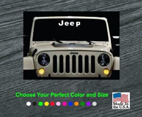 jeep windsield banner decal sticker