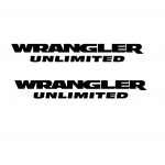 Jeep Wrangler Unlimited Fender Set of 2 11.8 x 1.6 Jeep Decal Stickers- Aftermarket replacement NON Factory