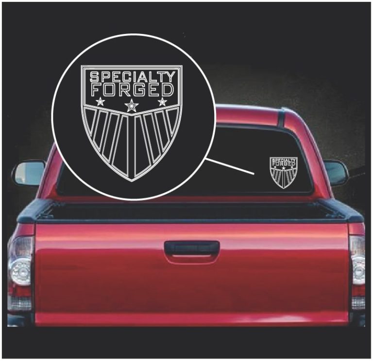 specialty forged decal sticker