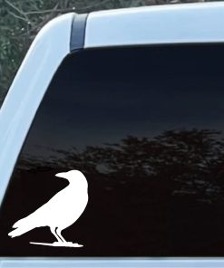Raven Silhouette window decal Sticker