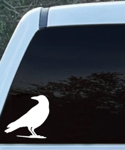 Raven Silhouette window decal Sticker