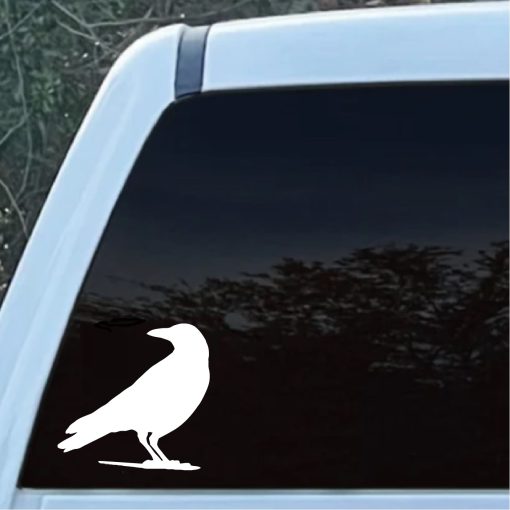 Raven Silhouette window decal Sticker